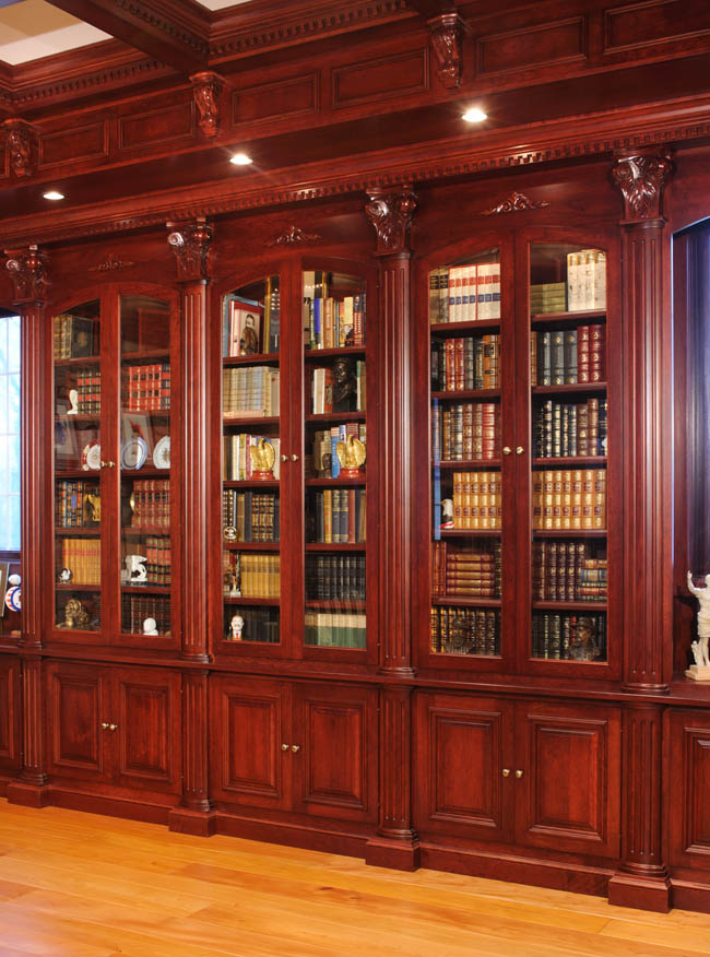 Bookworm builds a custom library room design