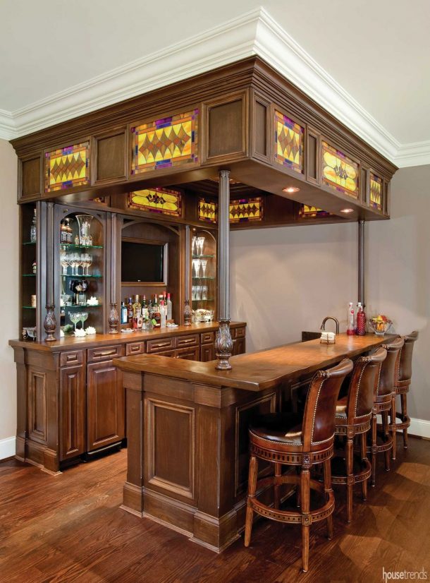 Fully stocked home bars