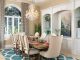 Soothing dining room palette