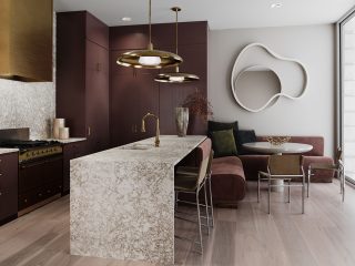 Modern chic kitchen design meets contemporary elegance